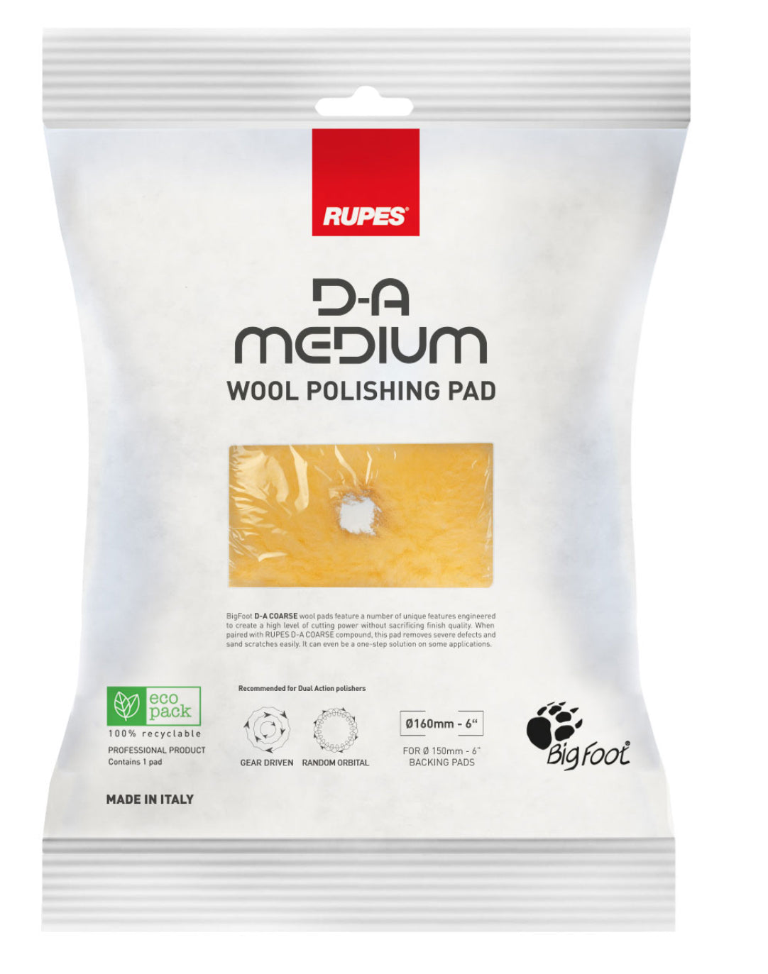 Rupes Medium Wool Pad